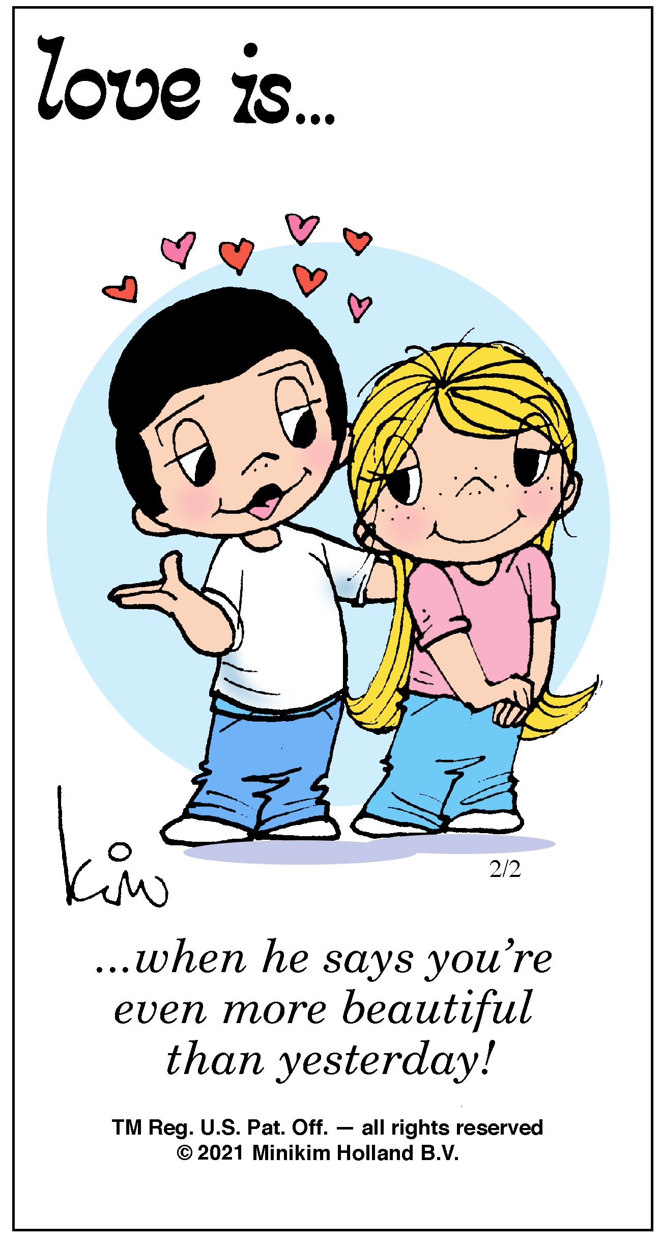 Love is... Color 2 February 2021 | Artful Asprey Cartoons
