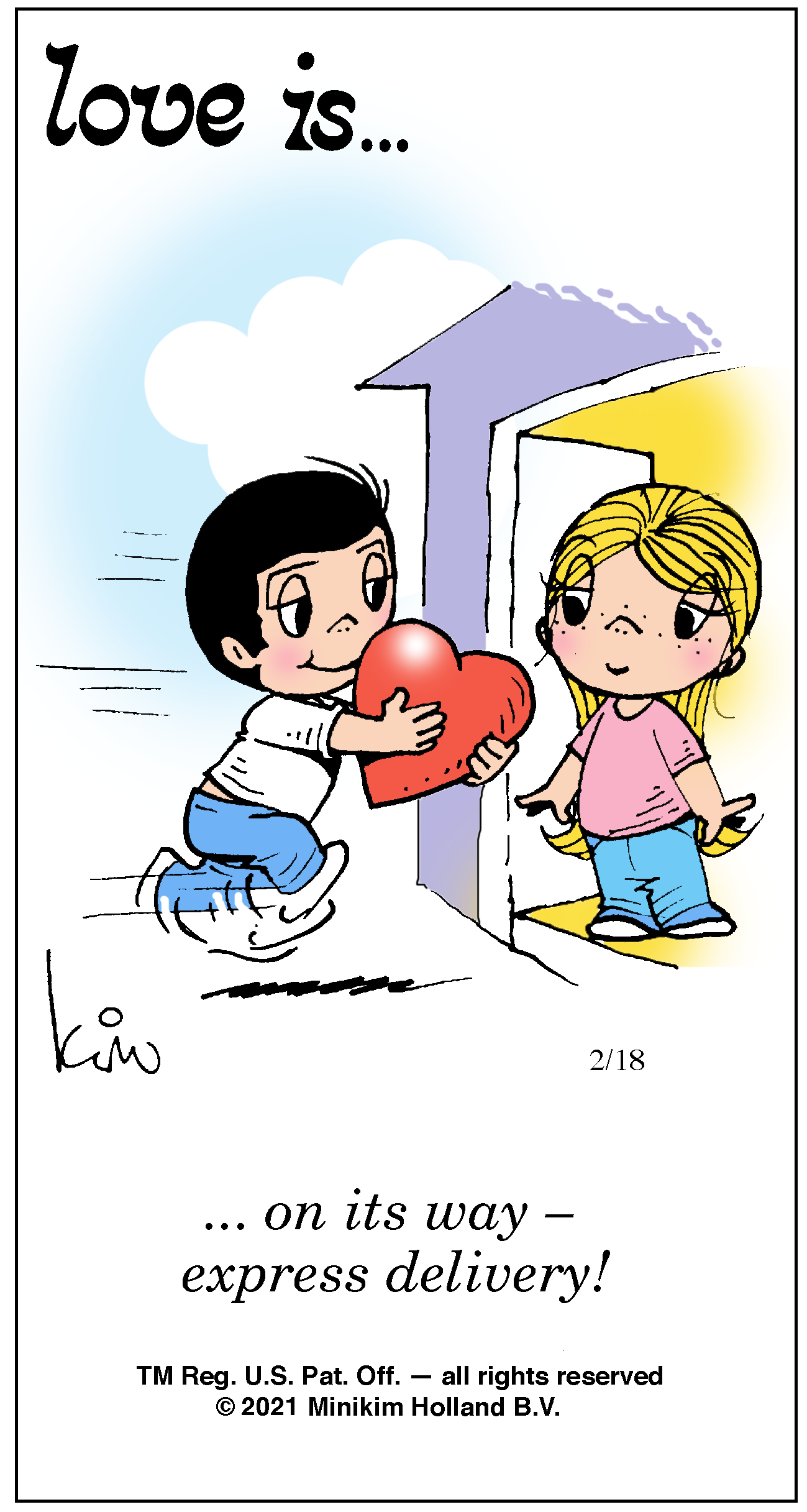 Love is... Color 18 February 2021 | Artful Asprey Cartoons