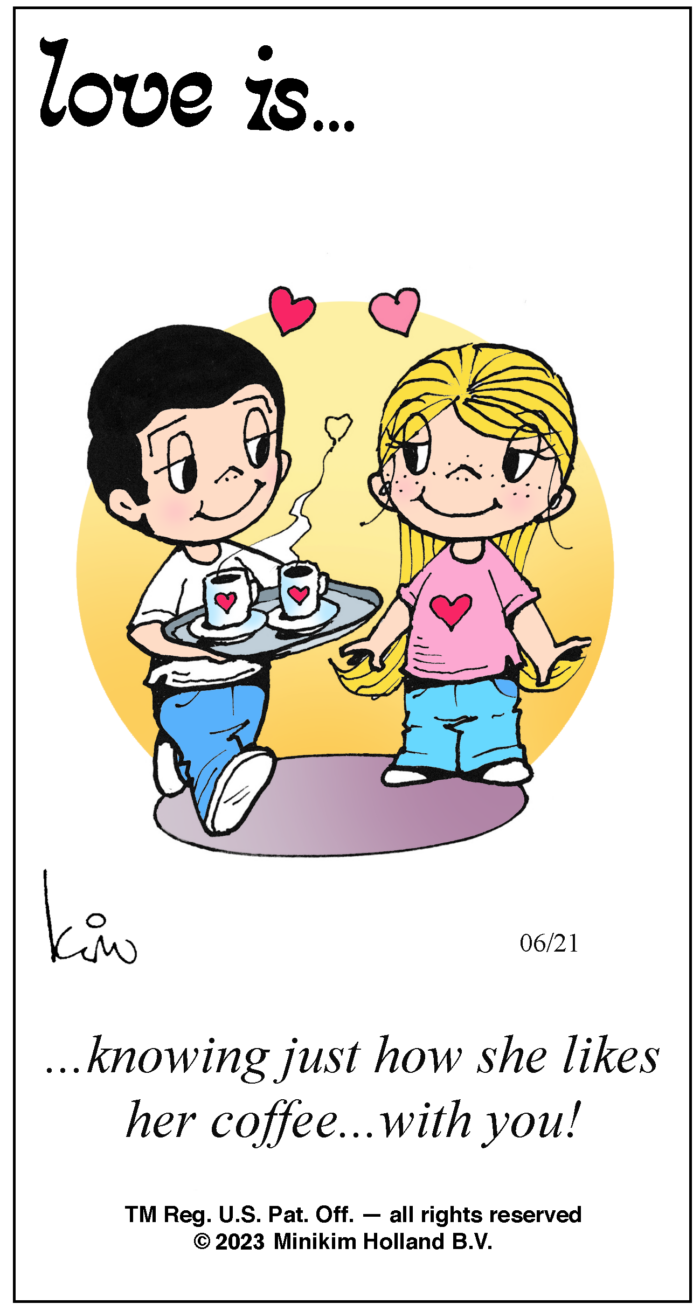 Love is... Color 21 June 2023 | Artful Asprey Cartoons